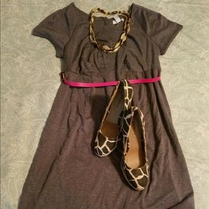Liz Lange Belted Maternity Dress